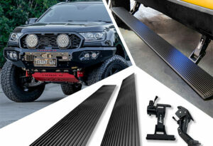 Everest Electric Side Steps, eboards electric running boards, Ford Everest