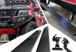 np300 electric side steps, eboards electric running boards, nissan navara np300