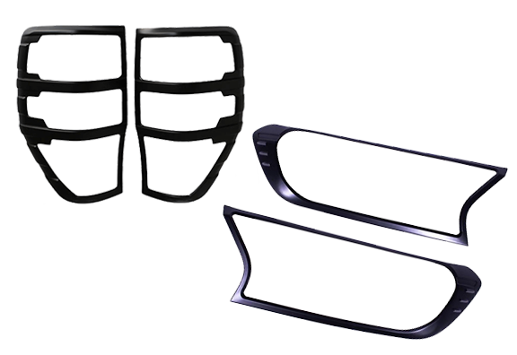 Headlight & Tail Light Trims to suit Ford Ranger PX2 PX3