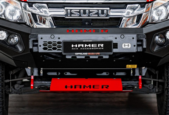 hamer bash plate isuzu dmax 2016 to 2020 d-max 1-piece bashplate>