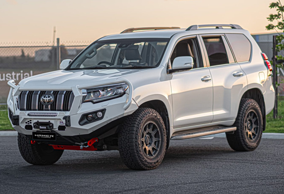 hamer king series plus bull bar toyota prado 150 2018 to 2024 model, triple hoop protection bullbar>