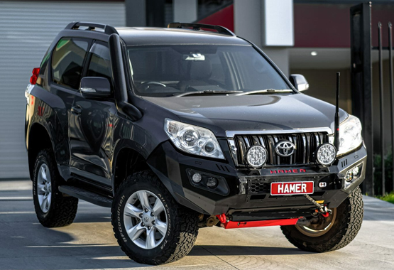 hamer king series bull bar toyota prado 150 series 2009 lc prado bullbar>