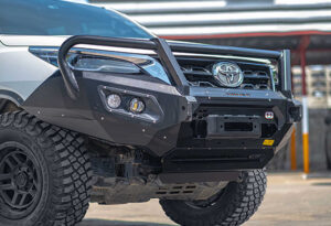 hamer king series plus bull bar toyota fortuner 2020-current model triple hoop protection bullbar