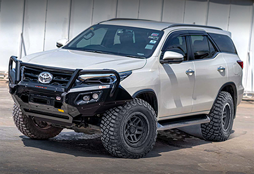 hamer king series plus bull bar toyota fortuner 2020-current model triple hoop protection bullbar>
