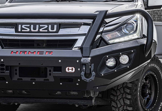 hamer king series plus bull bar isuzu dmax 2016 to 2020 models d-max triple hoop protection bullbar