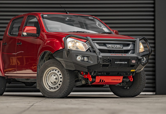 hamer king series plus bull bar isuzu dmax 2016 to 2020 models d-max triple hoop protection bullbar