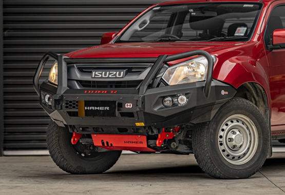 hamer king series plus bull bar isuzu dmax 2016 to 2020 models d-max triple hoop protection bullbar