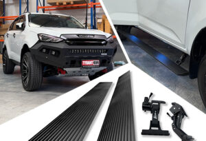 mux electric side steps, eboards electric running boards isuzu mux gen3