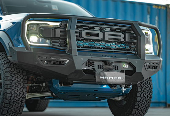 Next GEN Raptor Bull Bar (with Hoops): Hamer Atlas Series PLUS Front Bar