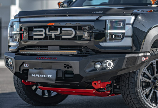 byd shark bull bar, hamer king series front bar, Front Bumper replacement, steel bullbars, byd shark 6 ev 4x4