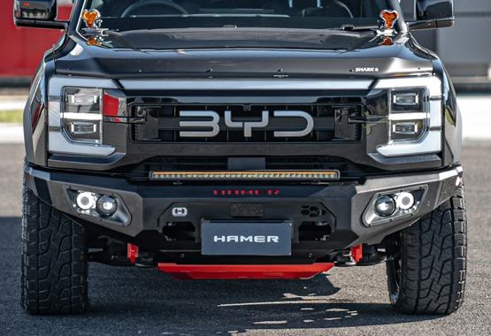 byd shark bull bar, hamer king series front bar, Front Bumper replacement, steel bullbars, byd shark 6 ev 4x4