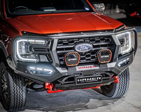 next gen ranger bull bar, atlas series plus hooped front bar, Front Bumper replacement, steel bullbars full protection
