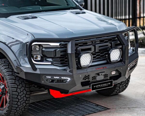 next gen raptor bull bar, atlas series plus hooped front bar, Front Bumper replacement, steel bullbars full protection