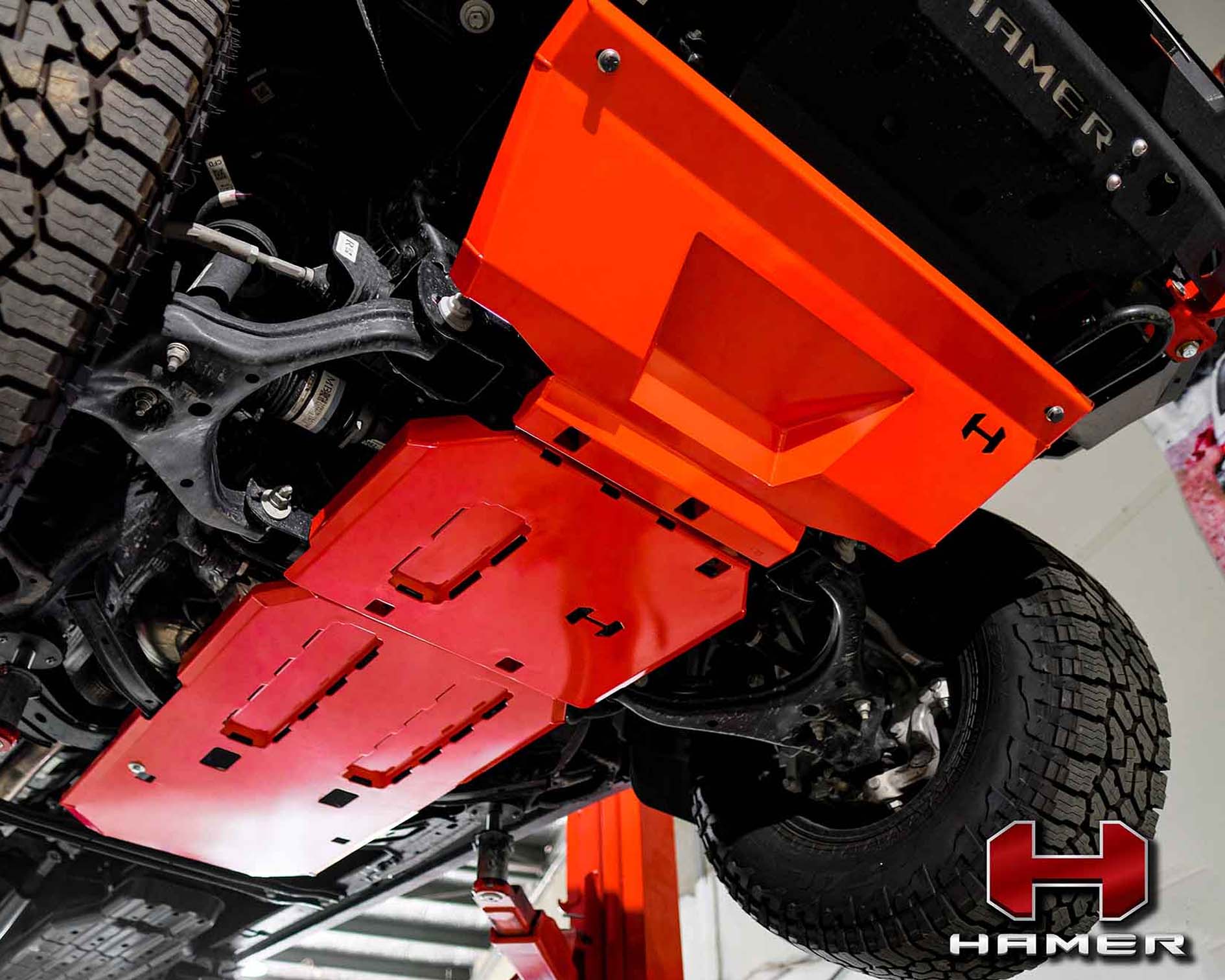 underbody protection, next gen ranger hamer 3 piece underbody plates>