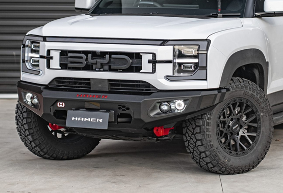byd shark bull bar, hamer king series front bar, Front Bumper replacement, steel bullbars, byd shark 6 ev 4x4