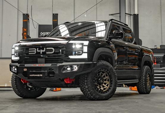 byd shark bull bar, hamer king series front bar, Front Bumper replacement, steel bullbars, byd shark 6 ev 4x4>