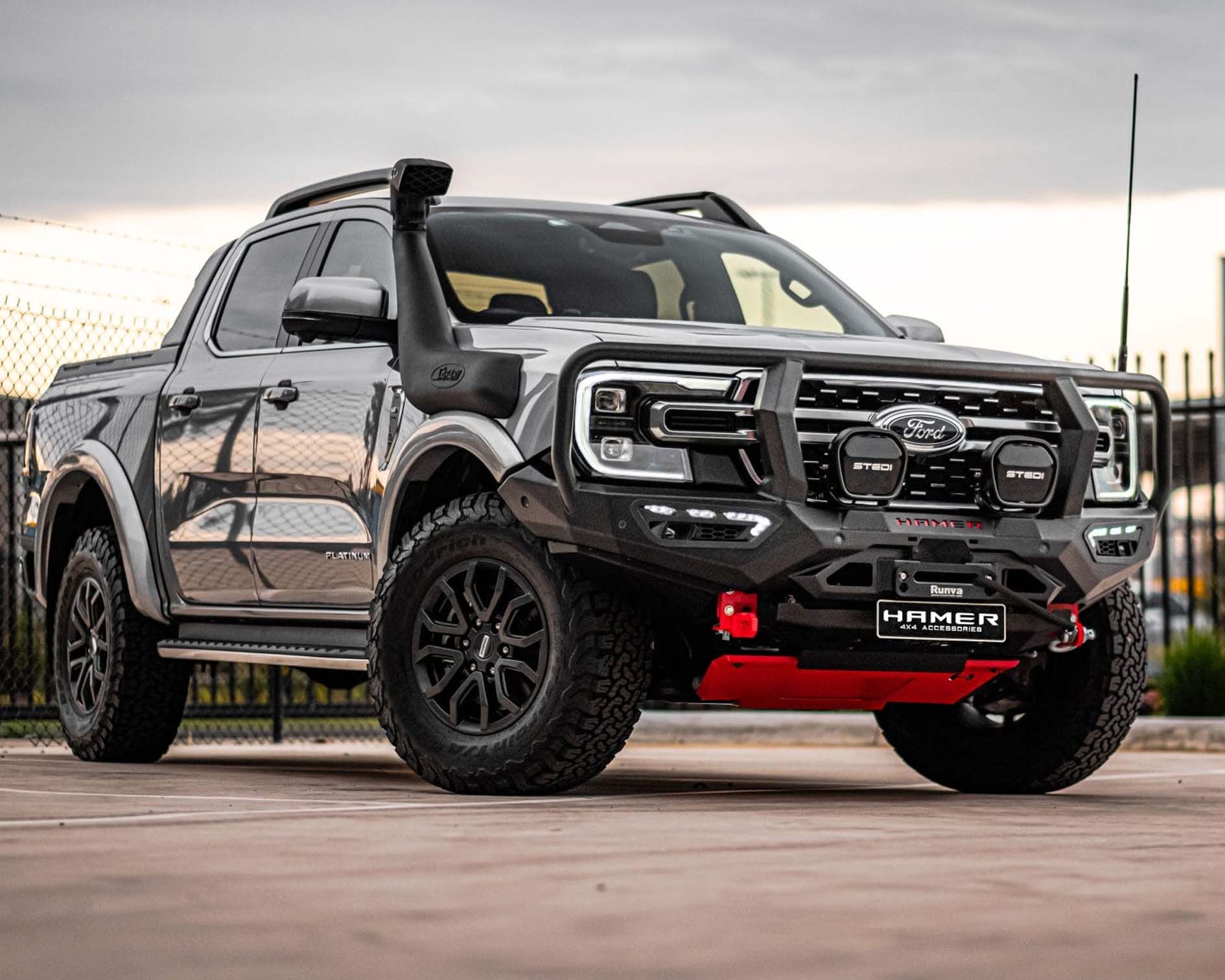 next gen ranger bull bar, atlas series plus hooped front bar, Front Bumper replacement, steel bullbars full protection>