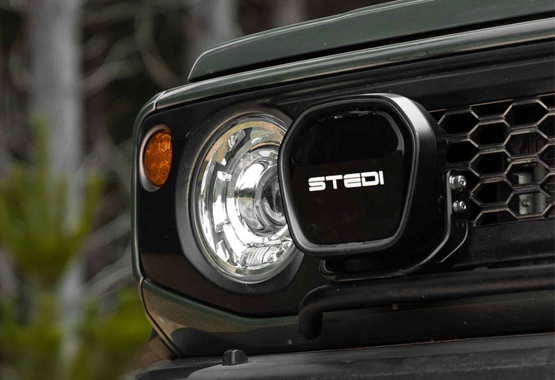stedi type x evo spot lights 7 inch led driving lights, spotties>
