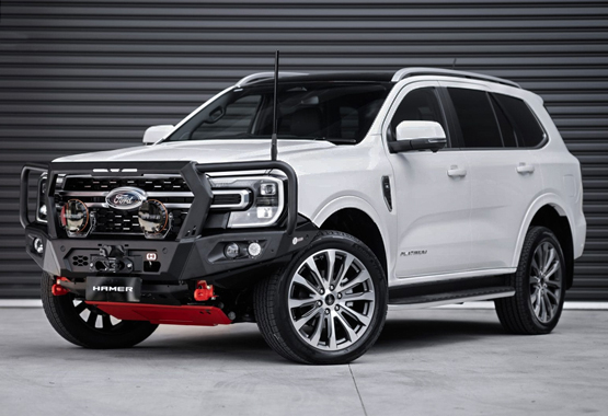 next gen everest bull bar, hamer king series plus hooped front bar, Front Bumper replacement, steel bullbars full protection>