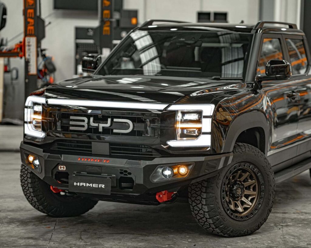 byd shark bull bar, hamer king series front bar, Front Bumper replacement, steel bullbars, byd shark 6 ev 4x4