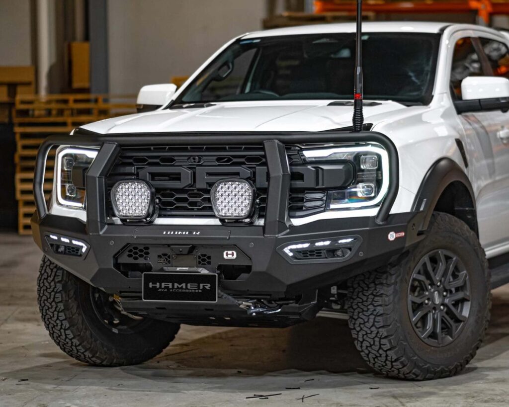 next gen raptor bull bar, atlas series plus hooped front bar, Front Bumper replacement, steel bullbars full protection