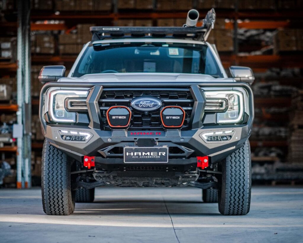 next gen ranger bull bar, atlas series plus hooped front bar, Front Bumper replacement, steel bullbars full protection