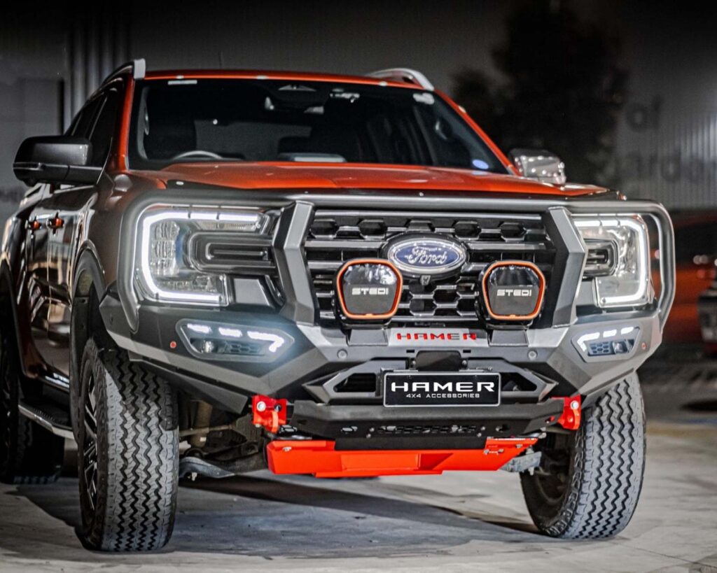 next gen ranger bull bar, atlas series plus hooped front bar, Front Bumper replacement, steel bullbars full protection