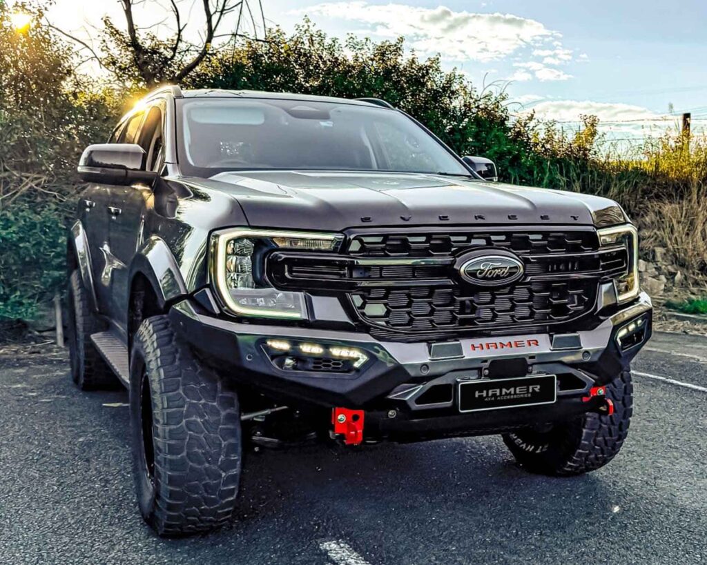 next gen everest bull bar, atlas series front bar, Front Bumper replacement, steel bullbars Hoopless bar