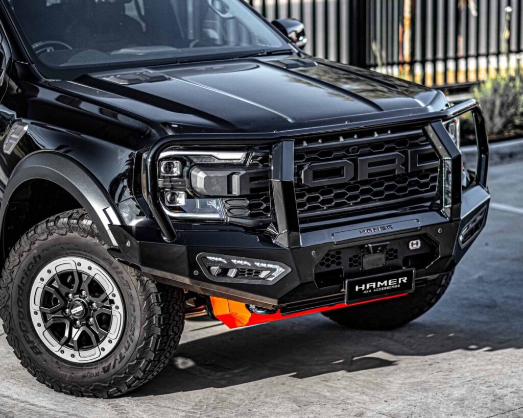 next gen raptor bull bar, atlas series plus hooped front bar, Front Bumper replacement, steel bullbars full protection