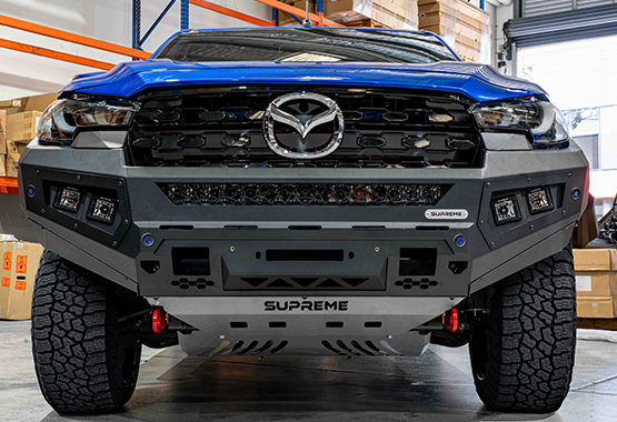 bt50 bull bar, bt50 front bar, bt-50 supreme bull bar, mazda bt50 supreme x-series front bar, 4x4 accessories for bt-50, mazda bt-50 supreme x-series front bar 2025>
