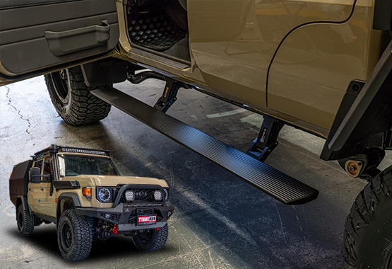 Toyota Land Cruiser 79 Series Side Steps: E-Boards