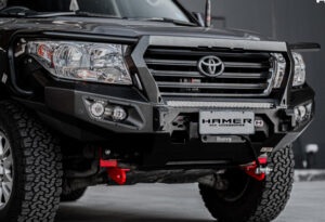 hamer king series plus bullbar toyota land cruiser 200 series 2007 to 2015 model landcruiser 200 bull bar triple hoop protection