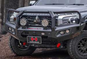 hamer king series plus bull bar mitsubishi triton mv 2024 to current model triple hoop protection