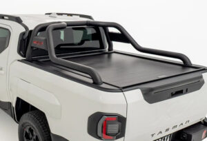 hsp armour sports bar for kia tasman 2025 to current models steel sports bar to suit hsp electric roller shutter