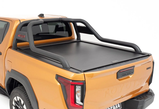 hsp armour sports bar for toyota hilux sr5 2026 to current models steel sports bar to suit hsp electric roller shutter or factory tub