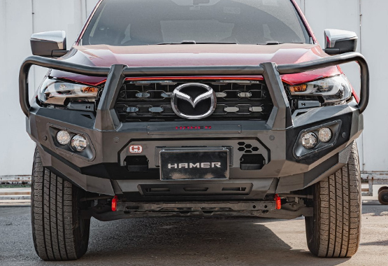 hamer king series plus bull bar to suit mazda bt50 2025-current model bt-50 triple hoop protection