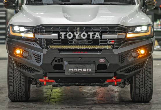 hamer king series bullbar toyota landcruiser 300 series 2022 to current model lc300 land cruiser 300 bull bar