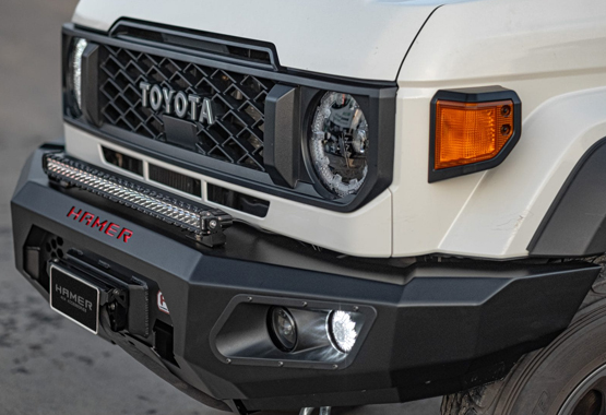 hamer king series bull bar toyota landcruiser 70 series 2023 to current models lc70 series land cruiser bullbar