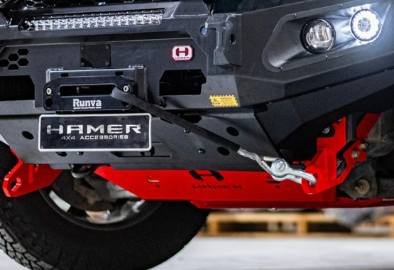 hamer bash plate nissan patrol y62 series 5 2020 to current models 1-piece bashplate>