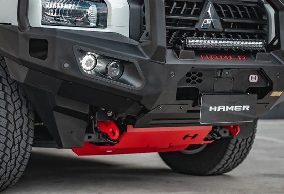 hamer bash plate mitsubishi triton mv 2024 to current model 1-piece bashplate>