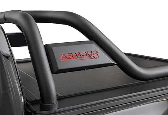 hsp armour sports bar for toyota hilux sr5 2026 to current models steel sports bar to suit hsp electric roller shutter or factory tub
