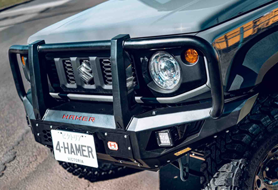 hamer king series plus bull bar suzuki jimny 2019 to current models triple hoop protection