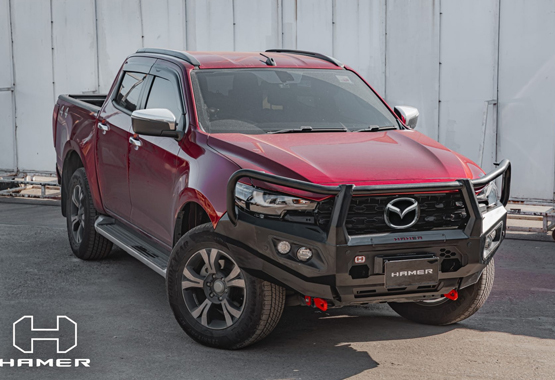 hamer king series plus bull bar to suit mazda bt50 2025-current model bt-50 triple hoop protection