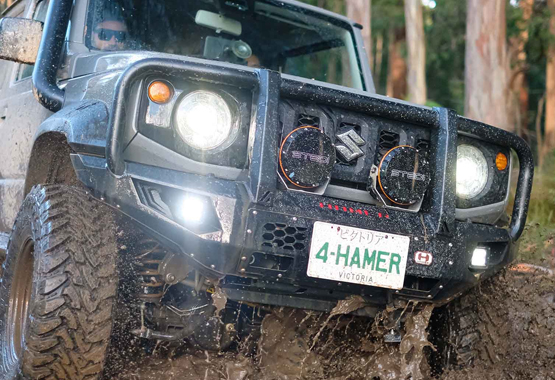 hamer king series plus bull bar suzuki jimny 2019 to current models triple hoop protection