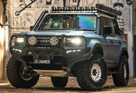 hamer atlas plus bull bar toyota land cruiser prado 250 2024 to current model triple hoop protection>