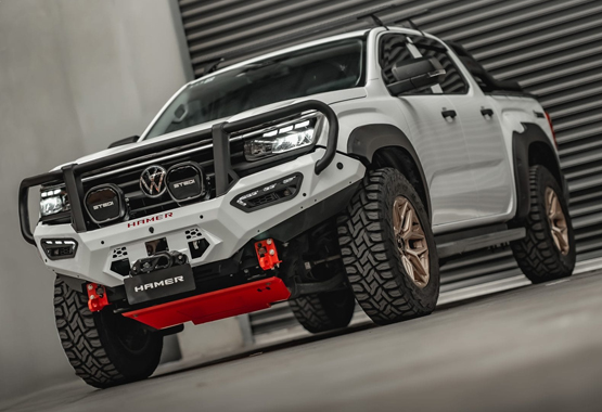 hamer atlas series plus bull bar volkswagen amarok 2023 to current model triple hoop protection>