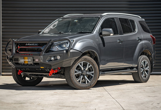hamer king series plus bull bar for isuzu mux 2017 to 2020 model, triple hoop protection bullbar MU-X>