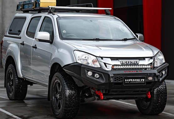 hamer king series bull bar to suit isuzu dmax 2012-2016 d-max front bar>