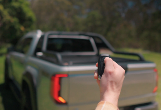 hsp electric roller shutter roll r cover key fob operation, onboard buttons, phone app operation, premium australian made roller shutter