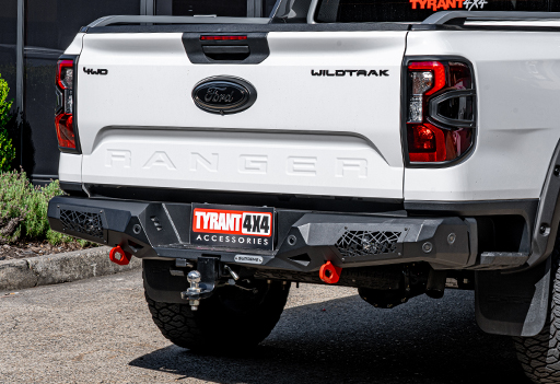 supreme rear bar 4x4 rear bumper replacement recovery points led lights for indicator and reverse lights utilise factory tow point